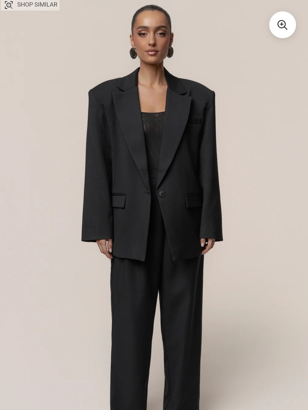 Jluxlabel Black refined moments blazer oversized size large NWT